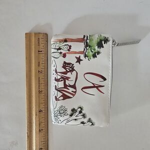 Starbucks California Coin Purse Key Chain Holder Pouch Small Bag White Bear